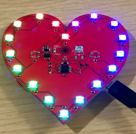 The Design and Implementation of a Heart-Shaped SMD LED PCB