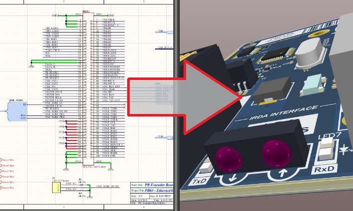 How to associate schematics with PCBs in AD