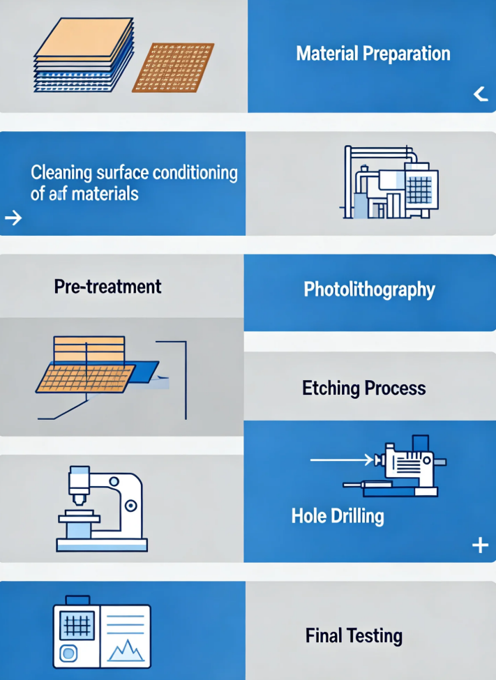2-layer-aluminum-pcb-manufacturing-workflow-infographic