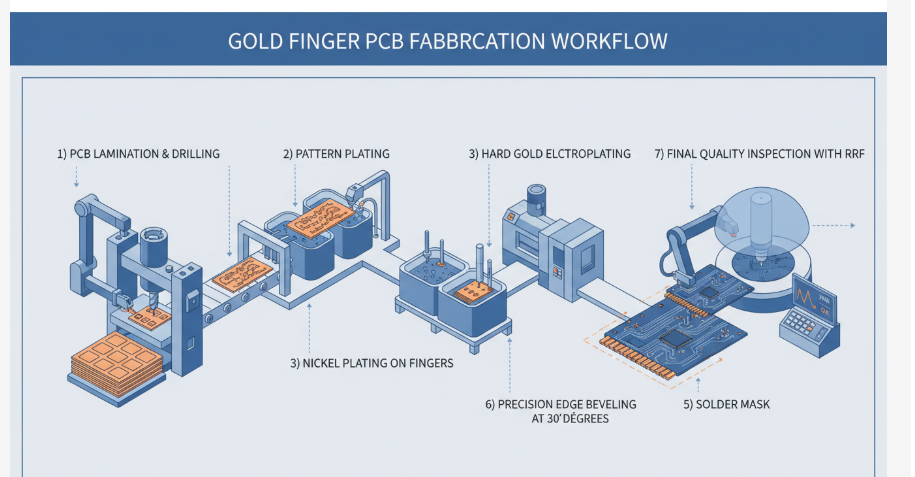 4-layer gold finger PCB connector applications across data center, industrialautomation, and medical equipment industries