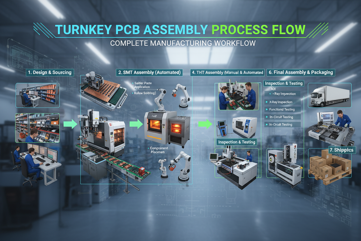 Turnkey PCB Assembly Service: Full Process & Solutions Guide