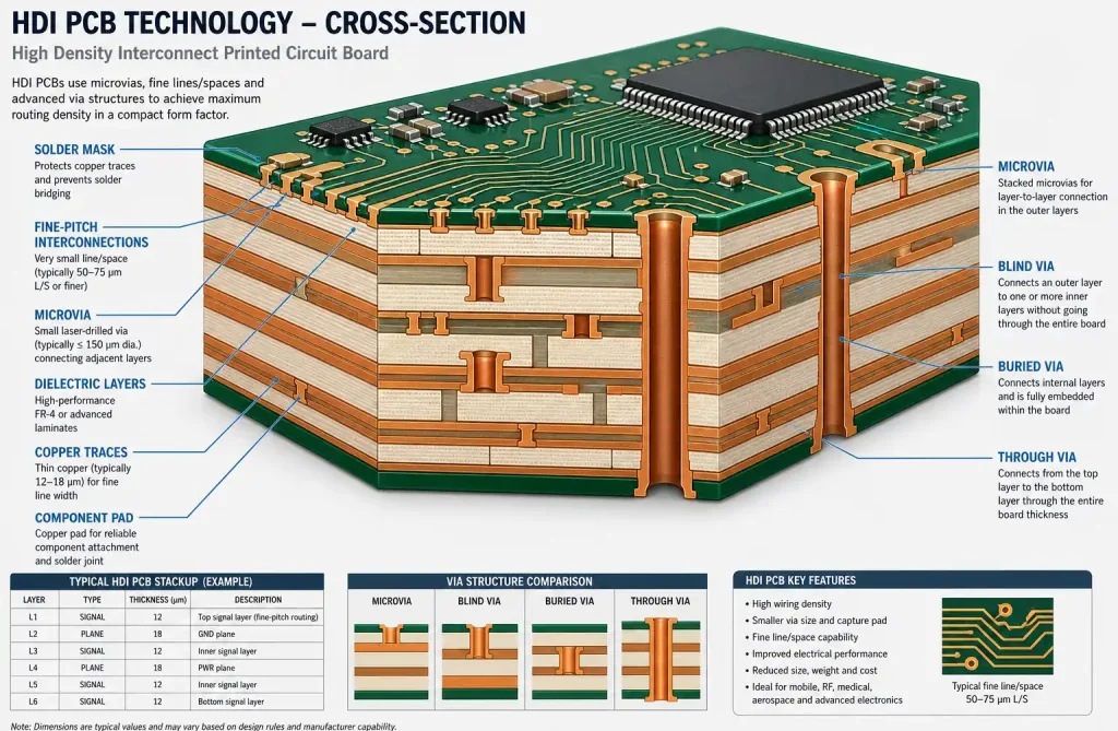 hdi-pcb-structure