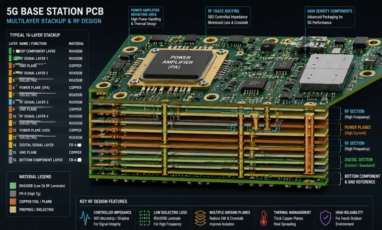 Telecommunication PCB Assembly: 5G Infrastructure Requirements