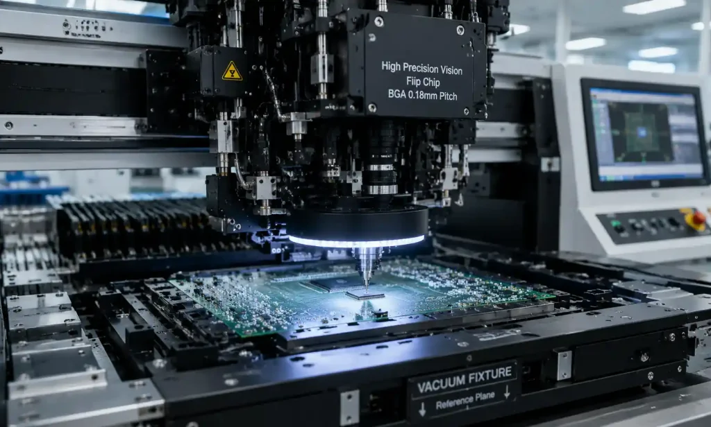 High-precision pick-and-place equipment for ultra-fine pitch BGA assembly