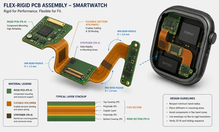 Advanced 3D Stacking and Routing Techniques for Smartwatch PCB Design