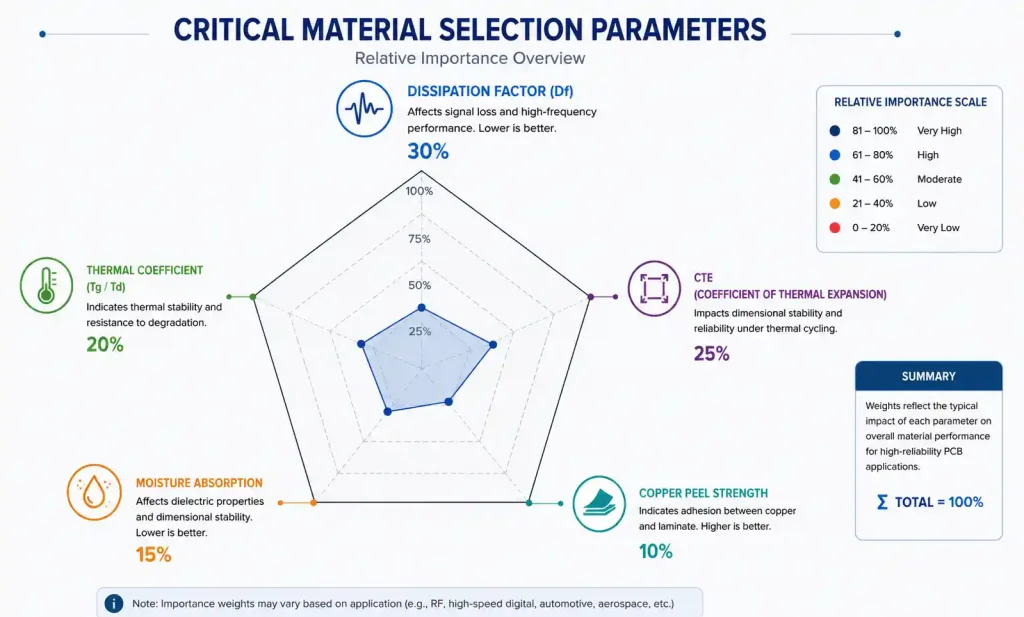 Key RF PCB material selection criteria beyond dielectric constant