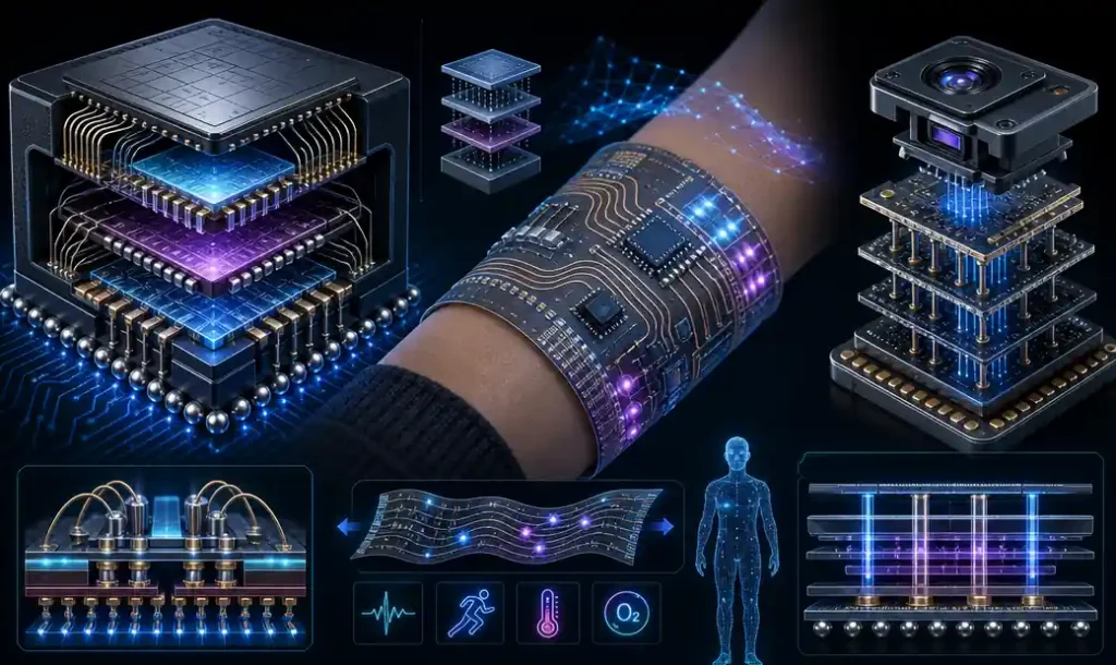 Next-generation IoT PCB technologies including 3D packaging, SiP solutions, and flexible substrates