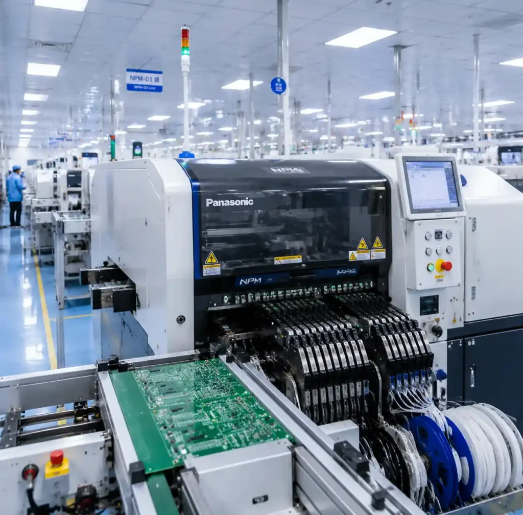 PCB assembly SMT production line with automated component placement