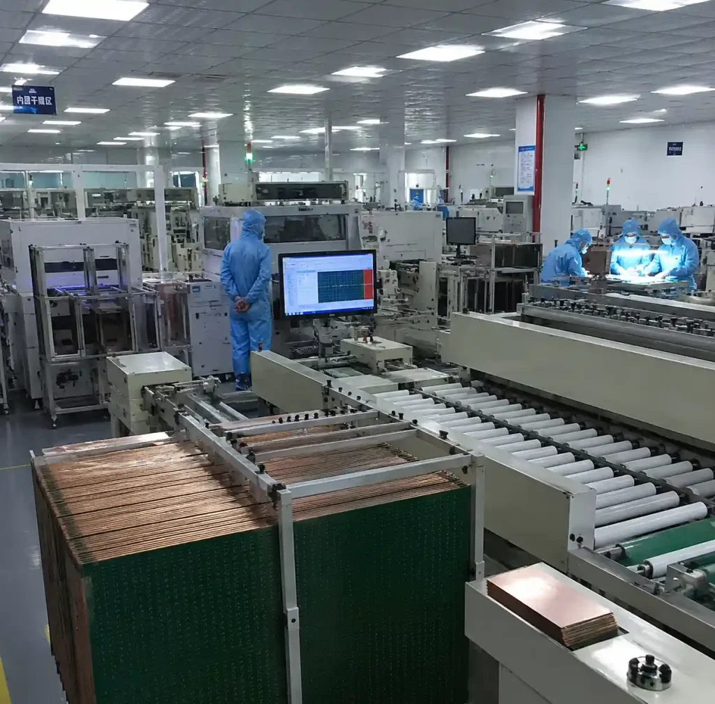 Professional PCB manufacturing facility in China with advanced production equipment