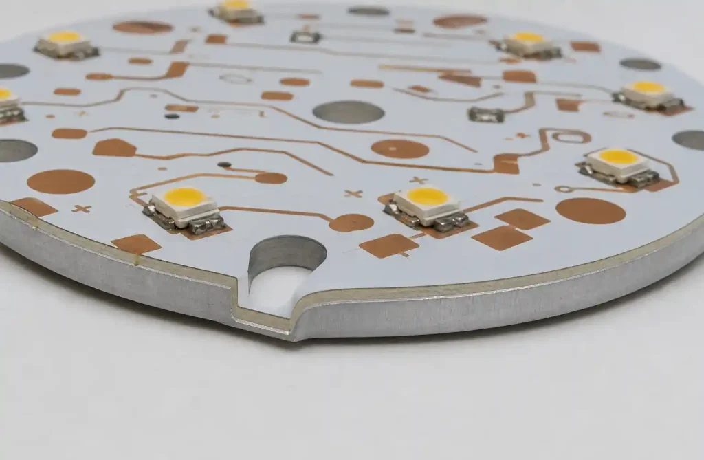 Metal core PCB with aluminum base layer construction