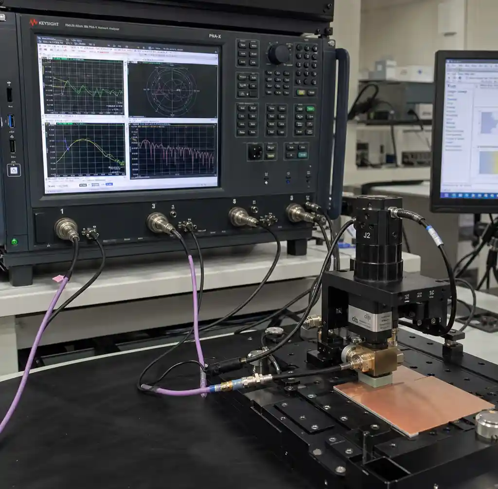 Dielectric constant stability testing equipment and measurement
