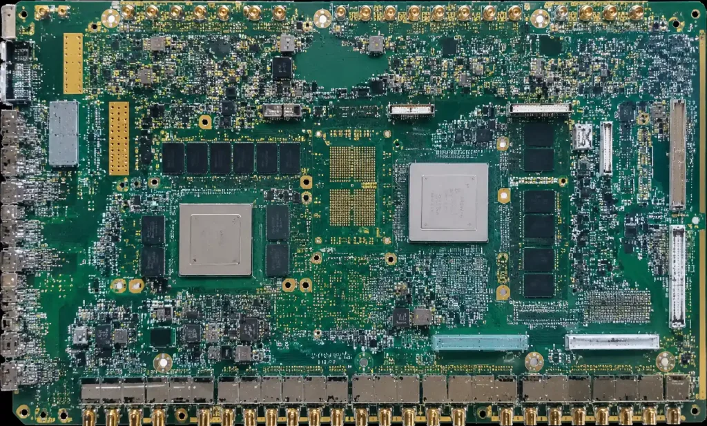 High-layer-count PCB for 5G massive MIMO base station telecommunications equipment