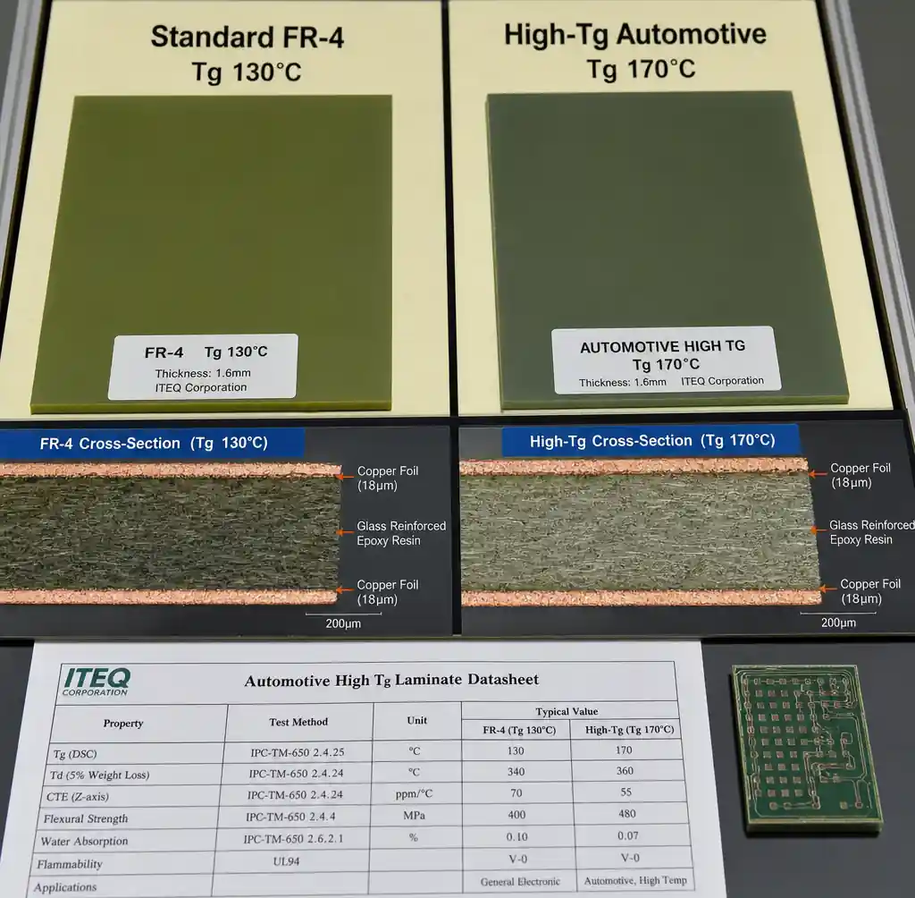 High-Tg FR-4 PCB materials for automotive applications