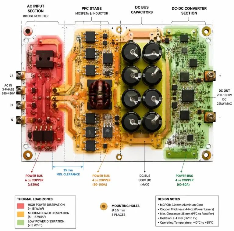 Metal Core PCB for Electric Vehicle (EV) Charging Systems: Design Guidelines and Thermal Management