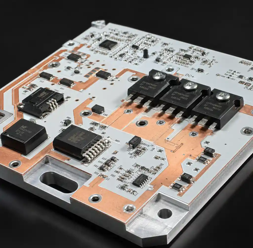 Metal core PCB with thermal management for industrial power electronics