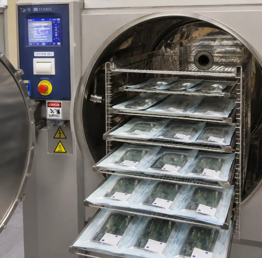 Medical device sterilization equipment for PCB assemblies ETO and gamma radiation