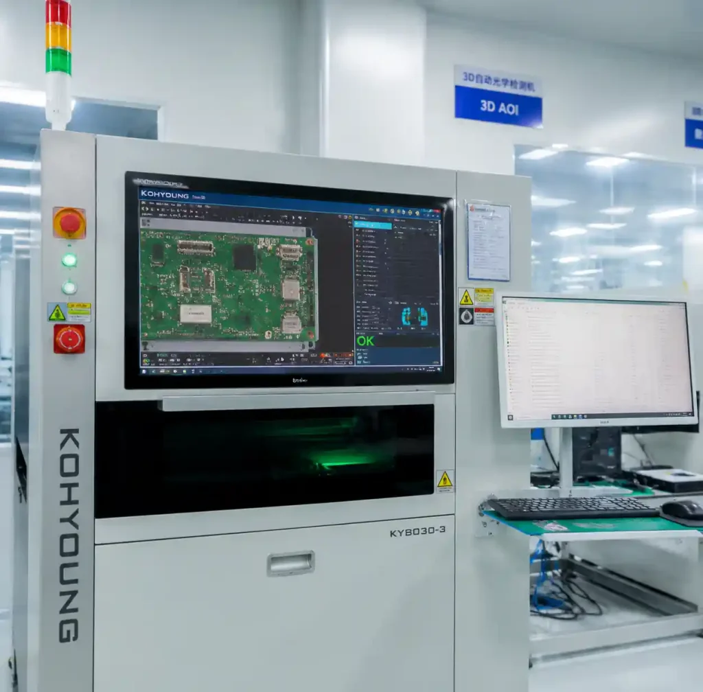 PCB quality assurance with AOI and functional testing equipment