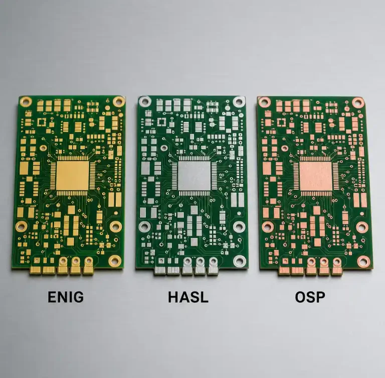 PCB Surface Finish Comparison: ENIG vs HASL vs OSP for Assembly