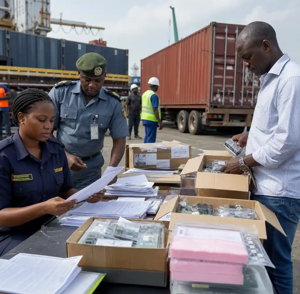 Customs documentation and clearance process for PCB imports at African ports
