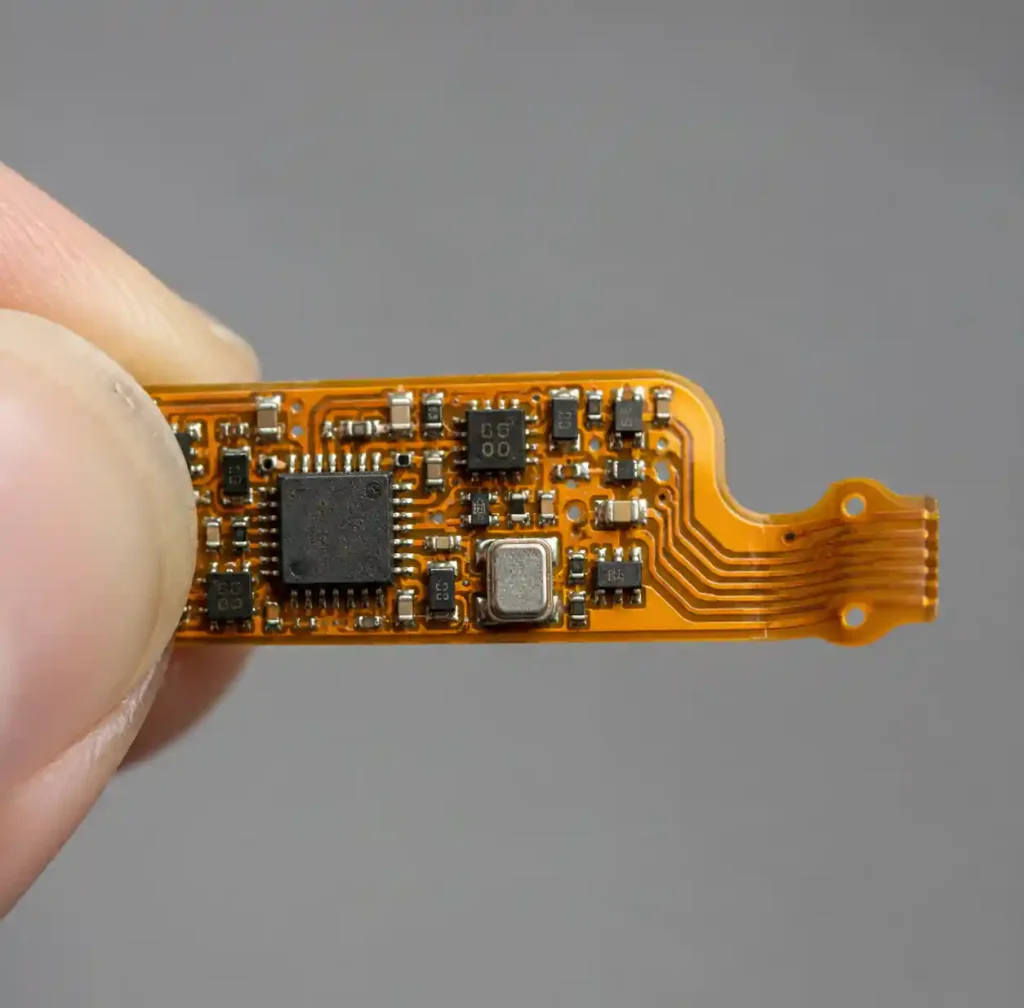 Miniaturized flex PCB for hearing aid medical device