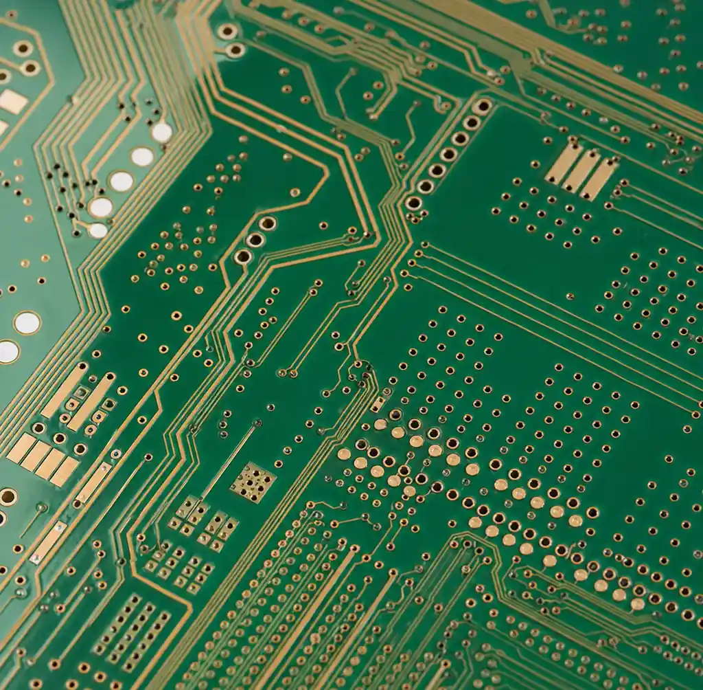 Passive backplane architecture showing copper trace routing