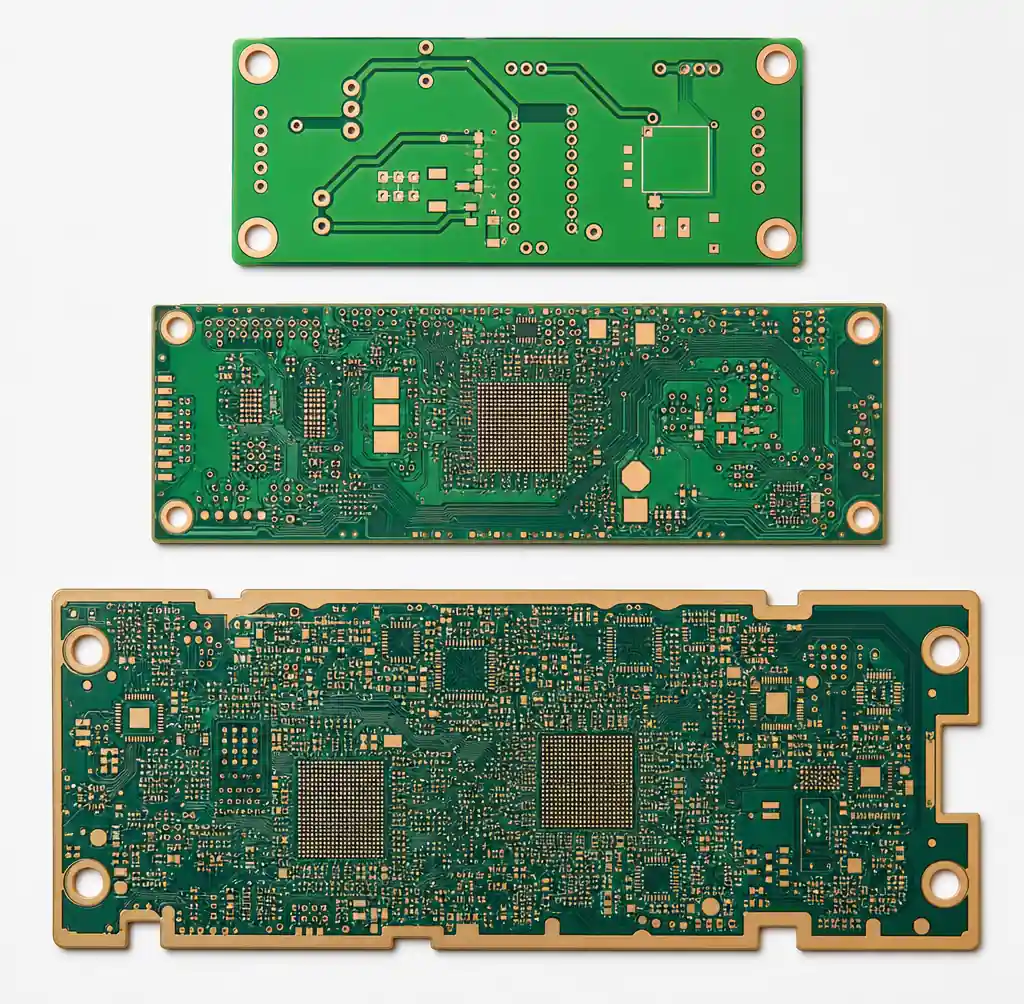 Quick turn PCB service tier comparison showing 24-hour, 3-day, and 5-day options