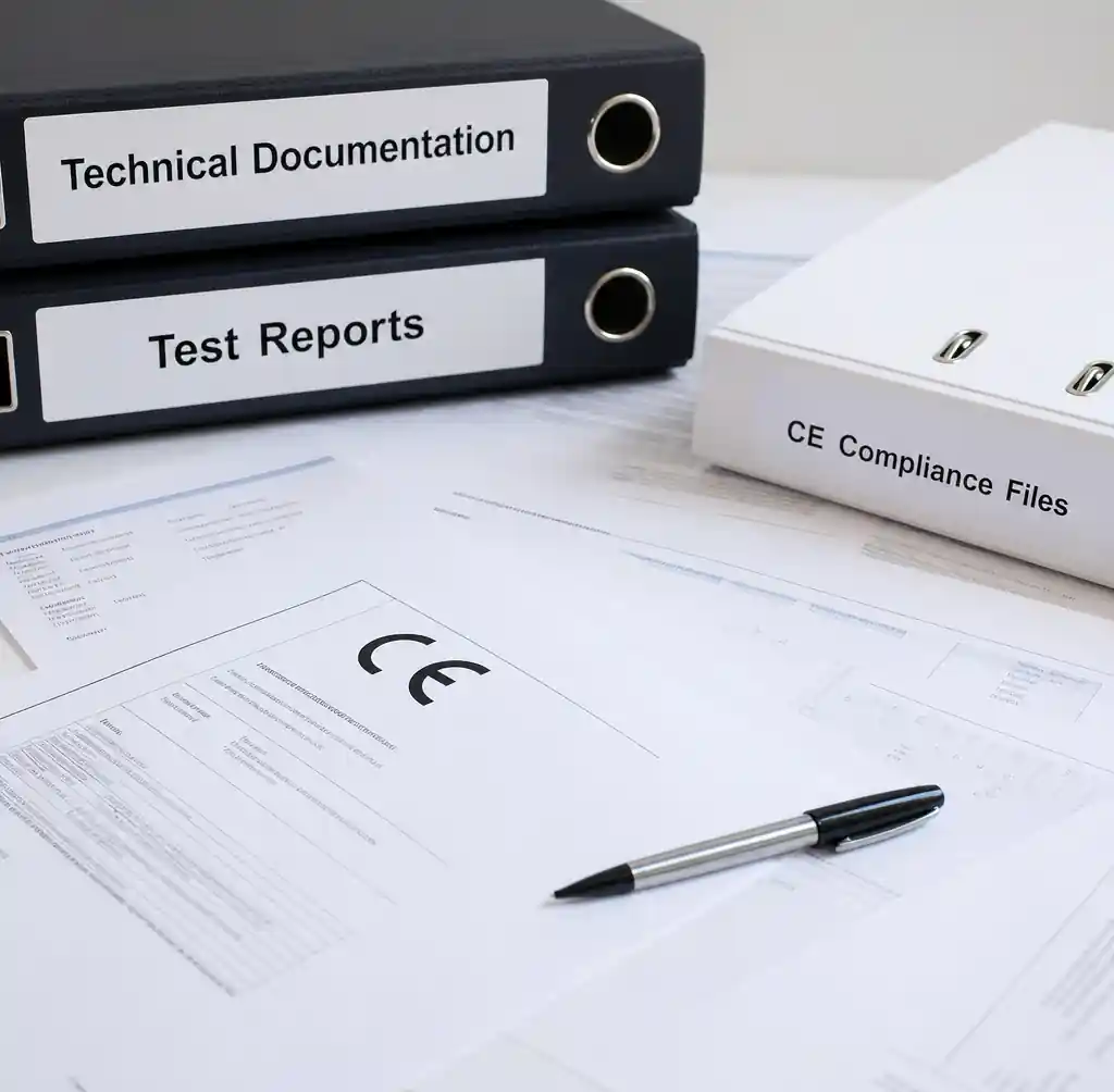 Technical documentation and compliance files for CE marking"