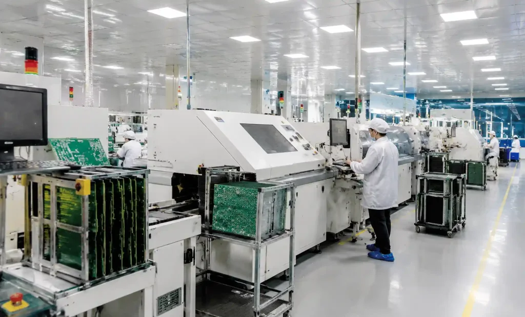 Thailand PCB manufacturing facility showing advanced production lines and material processing equipment