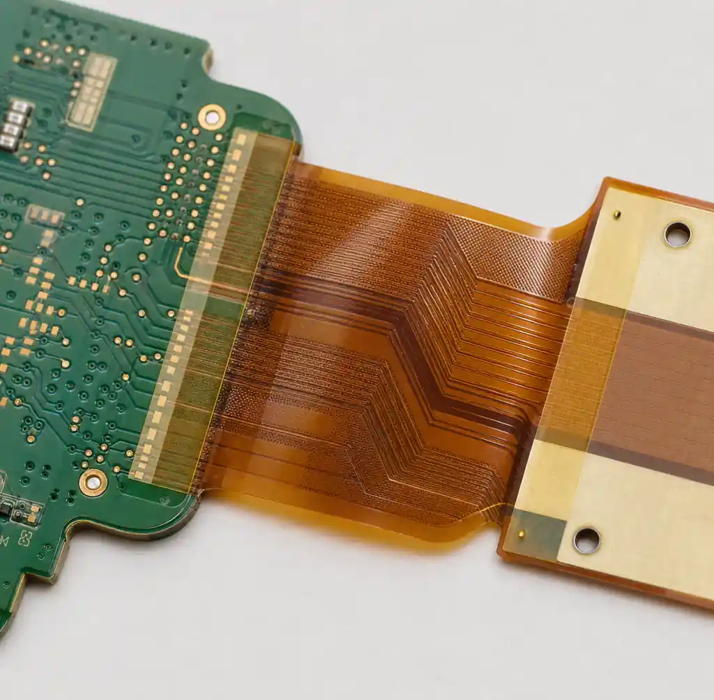 Rigid Flex PCB Transition Zone Showing CTE Stress Management