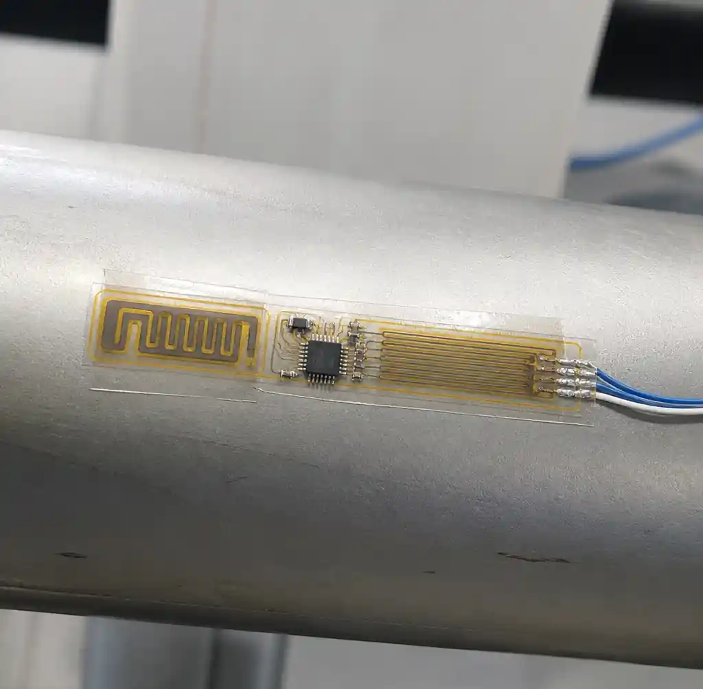 FHE Strain Gauge Sensor for IoT Structural Monitoring