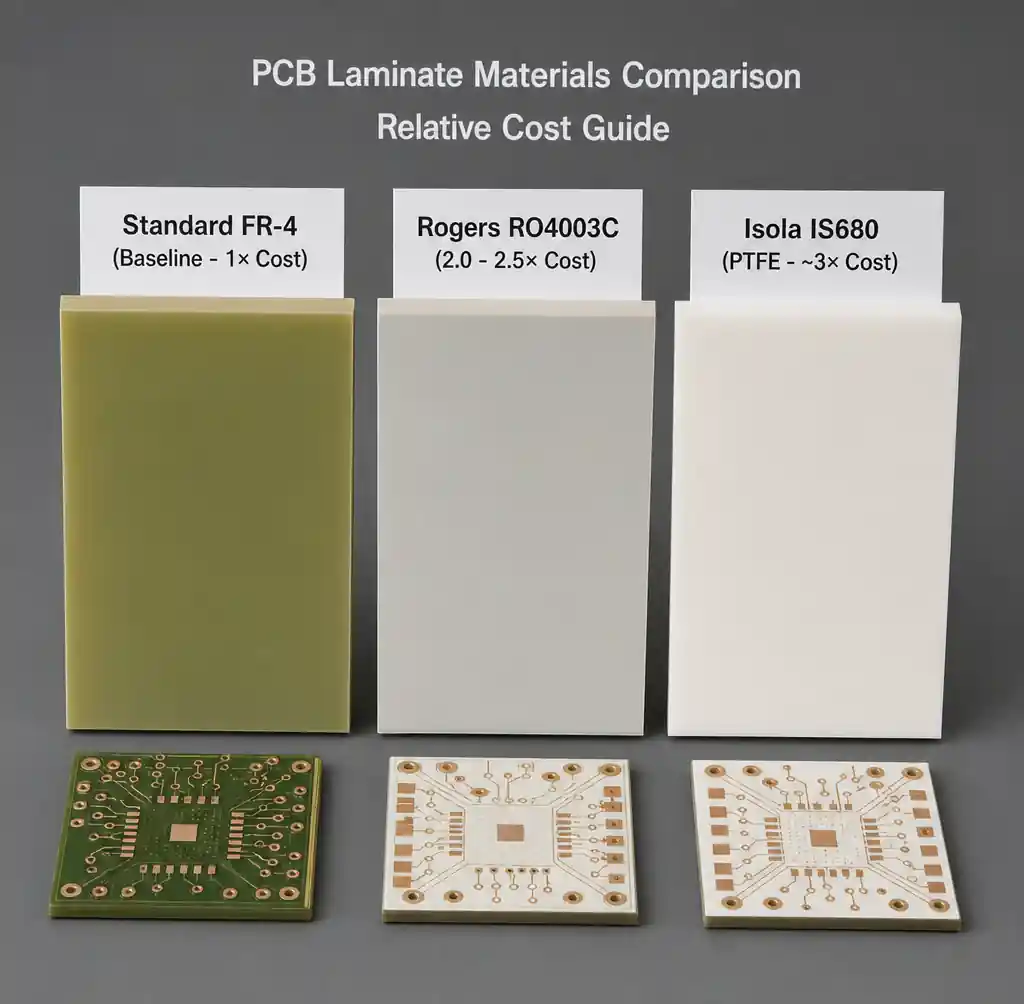 PCB substrate materials comparison: FR-4 and high-frequency alternatives