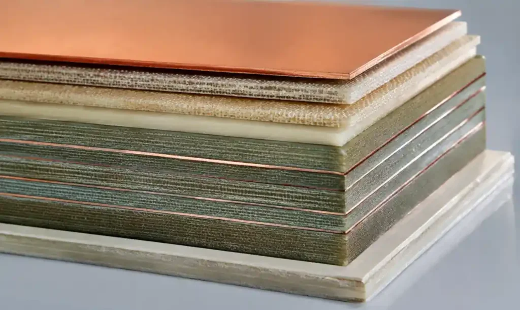 Low-loss PCB material stackup for high-speed signal integrity