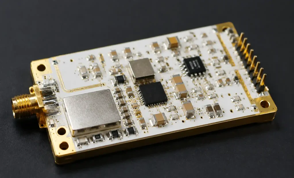 RF microwave communication module with LTCC ceramic substrate