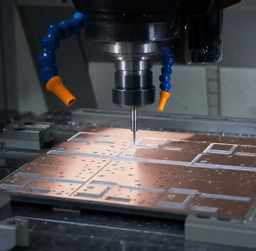 Metal core PCB CNC drilling and routing manufacturing process