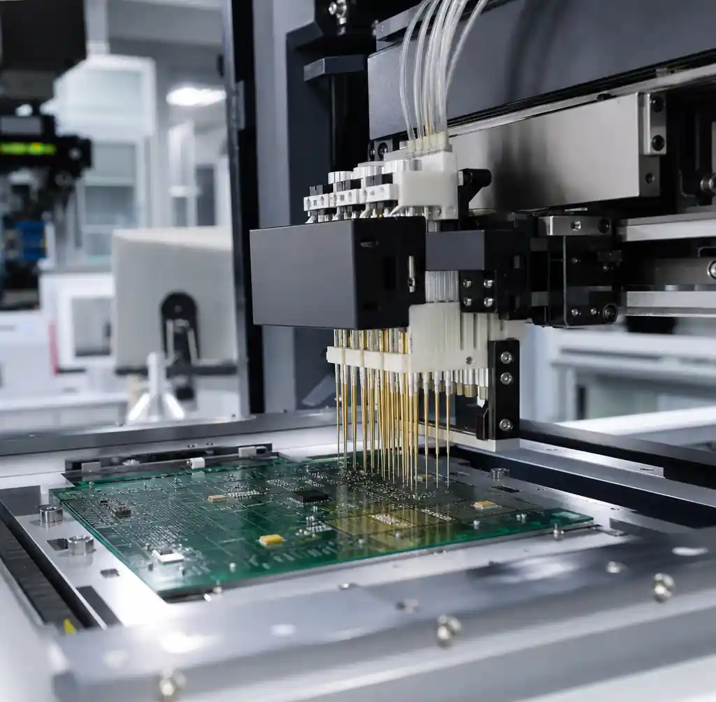 PCB electrical testing with flying probe equipment