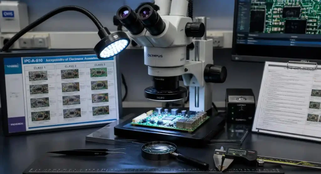 PCB assembly inspection equipment and measurement tools