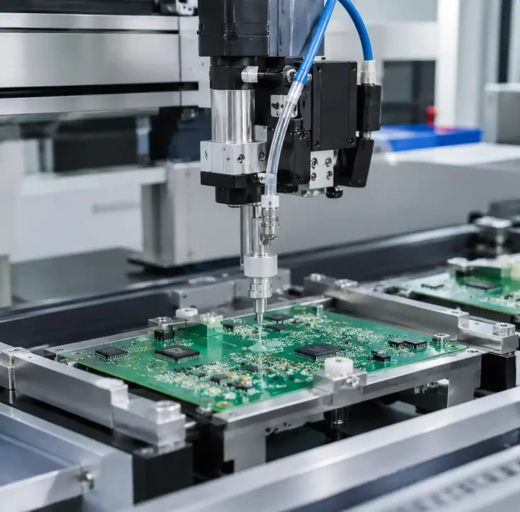 Selective coating robot for automated conformal coating application