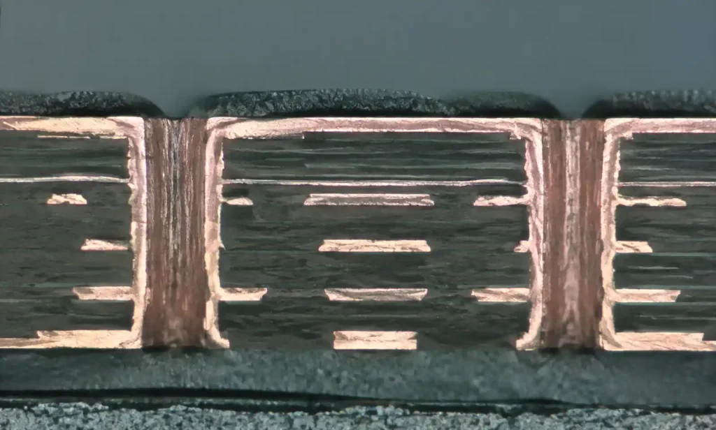 Microsection Analysis of Rigid Flex PCB Construction Quality