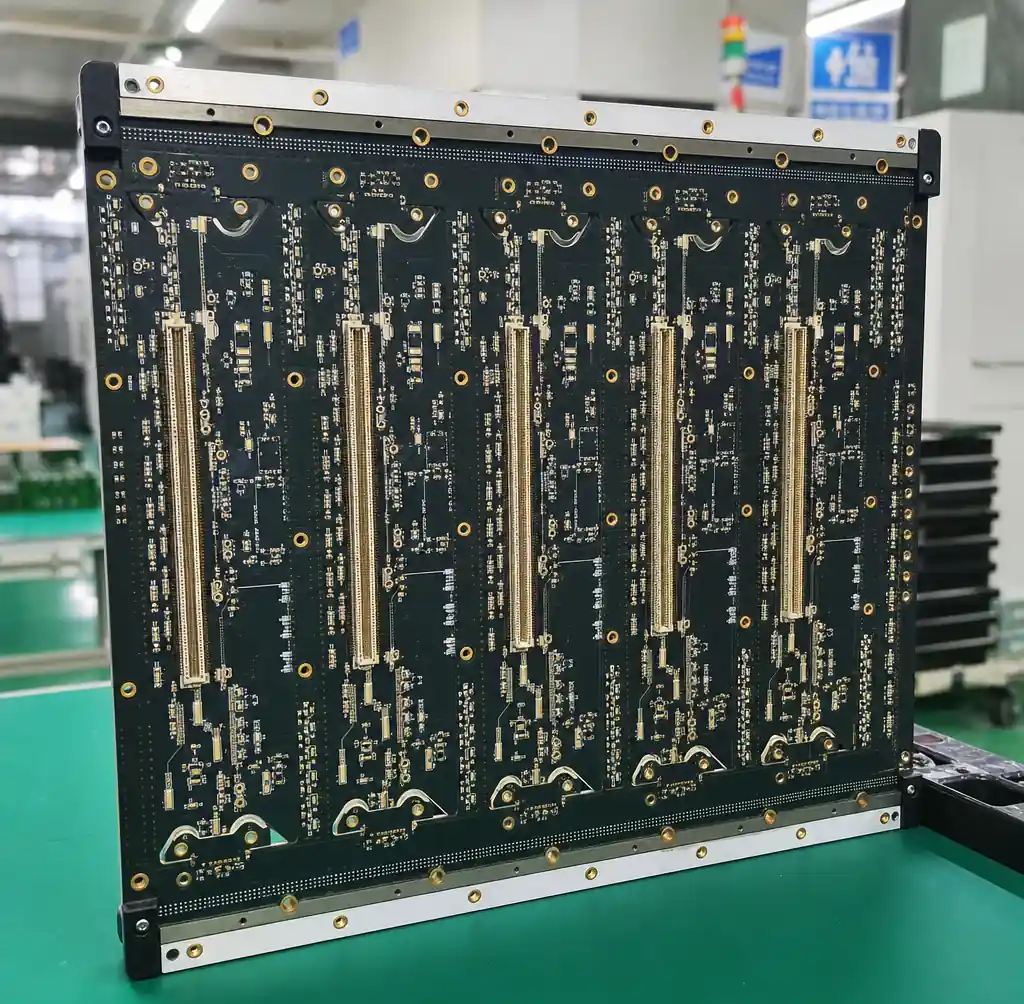 16-layer telecom backplane PCB with multilayer stackup