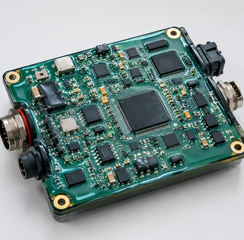 Marine PCB assembly for underwater electronics with waterproof conformal coating