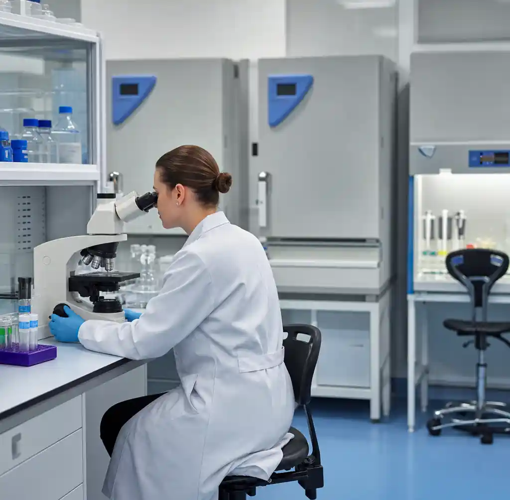 Biocompatibility testing laboratory equipment for ISO 10993 medical device evaluation