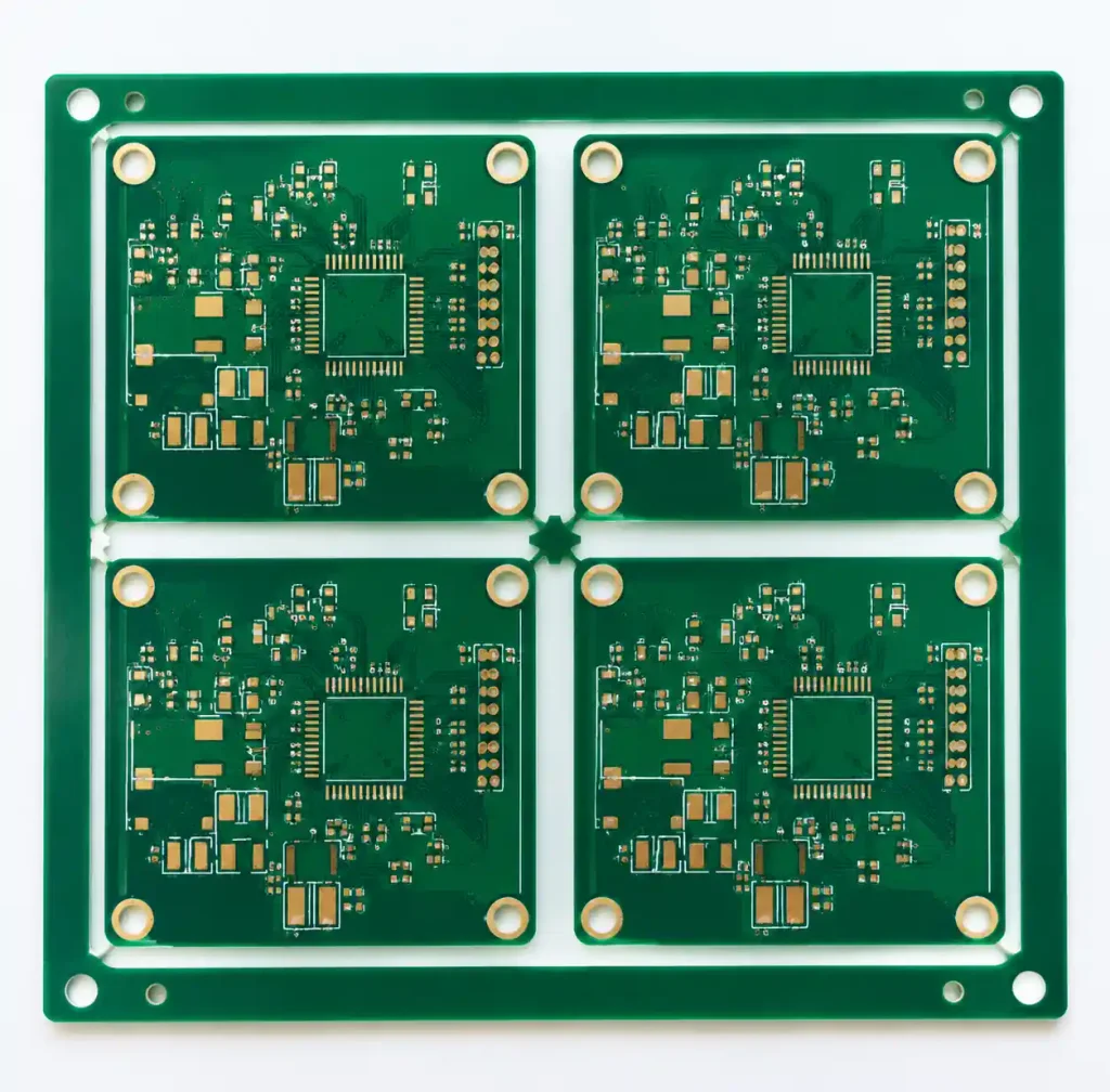Non-collinear three-point tooling hole placement pattern on PCB panel
