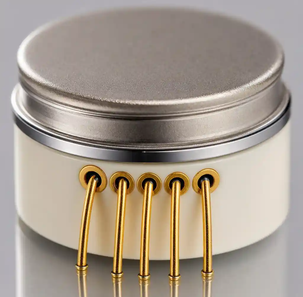 Ceramic hermetic package housing for implantable medical electronics