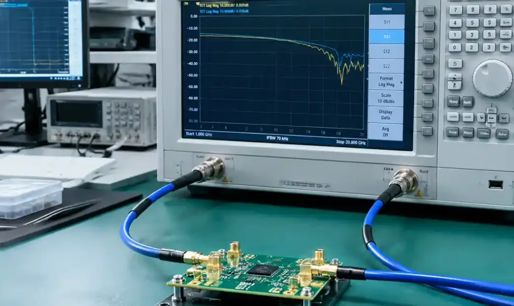 Signal loss measurement on high-frequency PCB with low dissipation factor