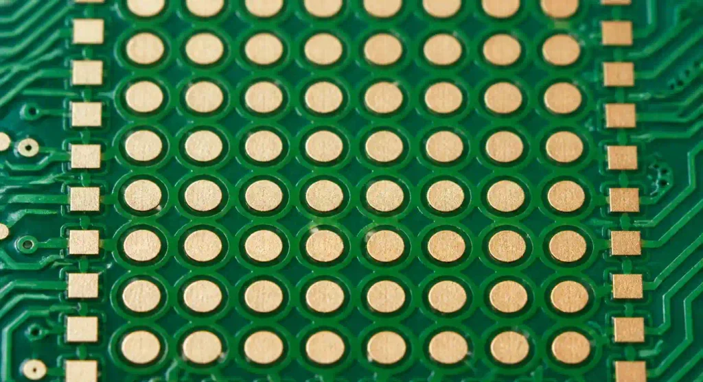 Soldermask registration accuracy on BGA pad array