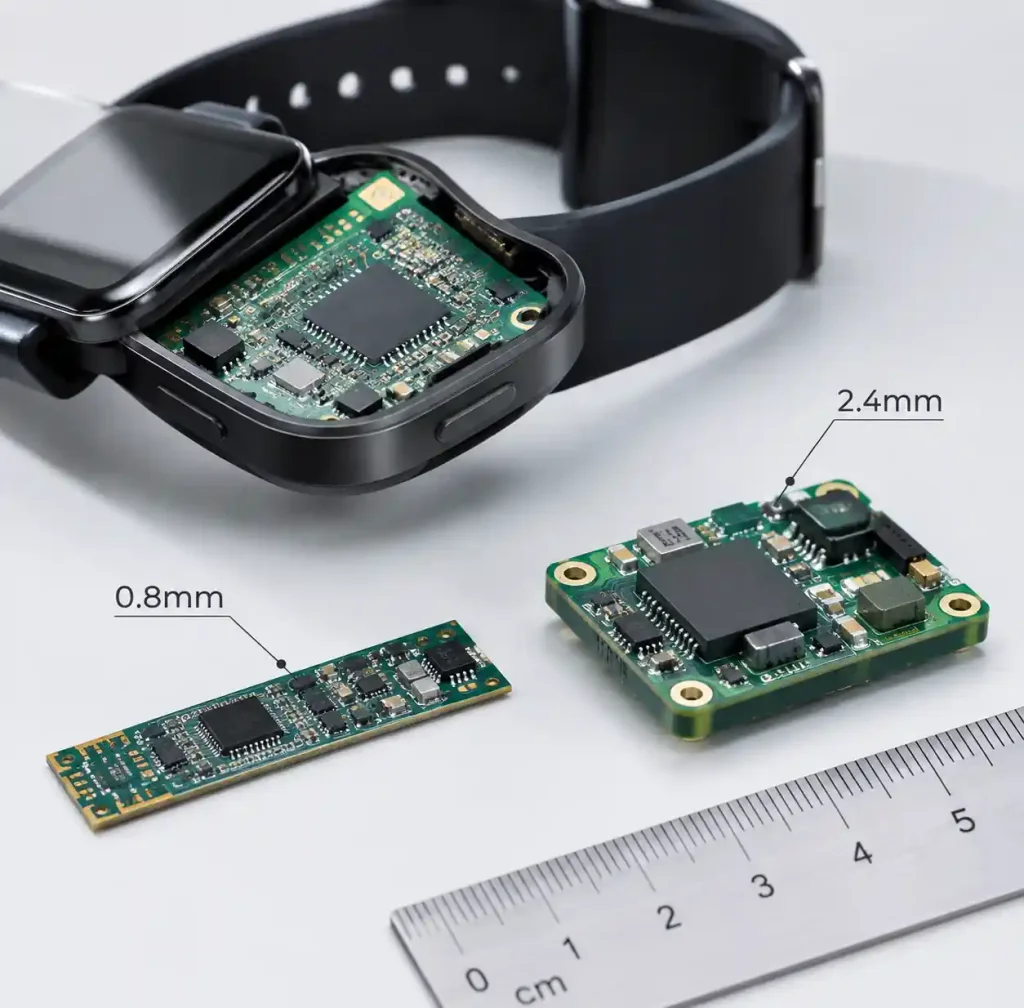 Custom thickness PCB for specialized electronic applications