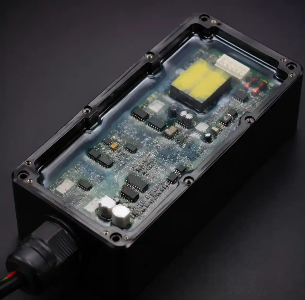 Epoxy potted PCB assembly for marine underwater application