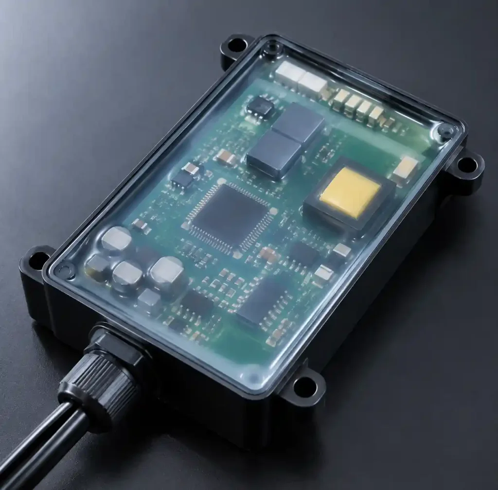 PCB encapsulation with potting compound for explosion protection per IEC 60079-18