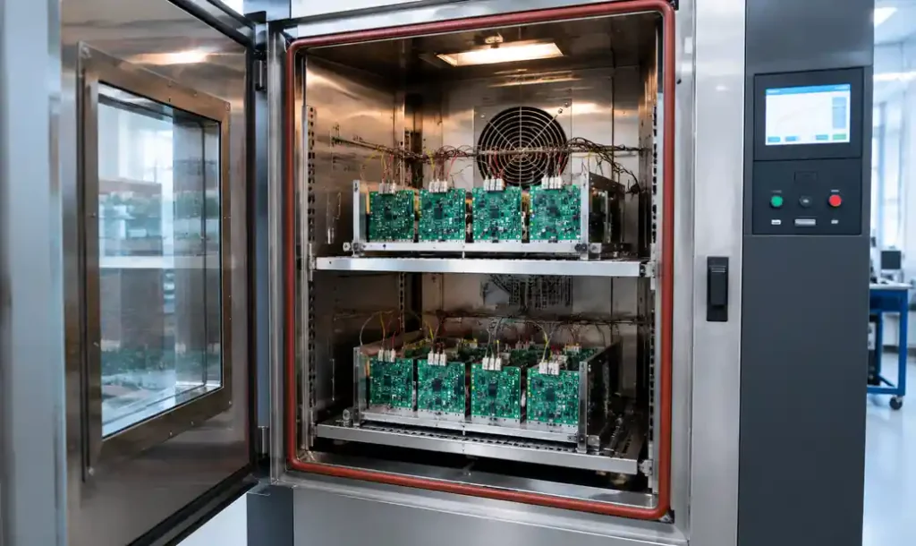 Thermal cycling test equipment for PCB reliability validation