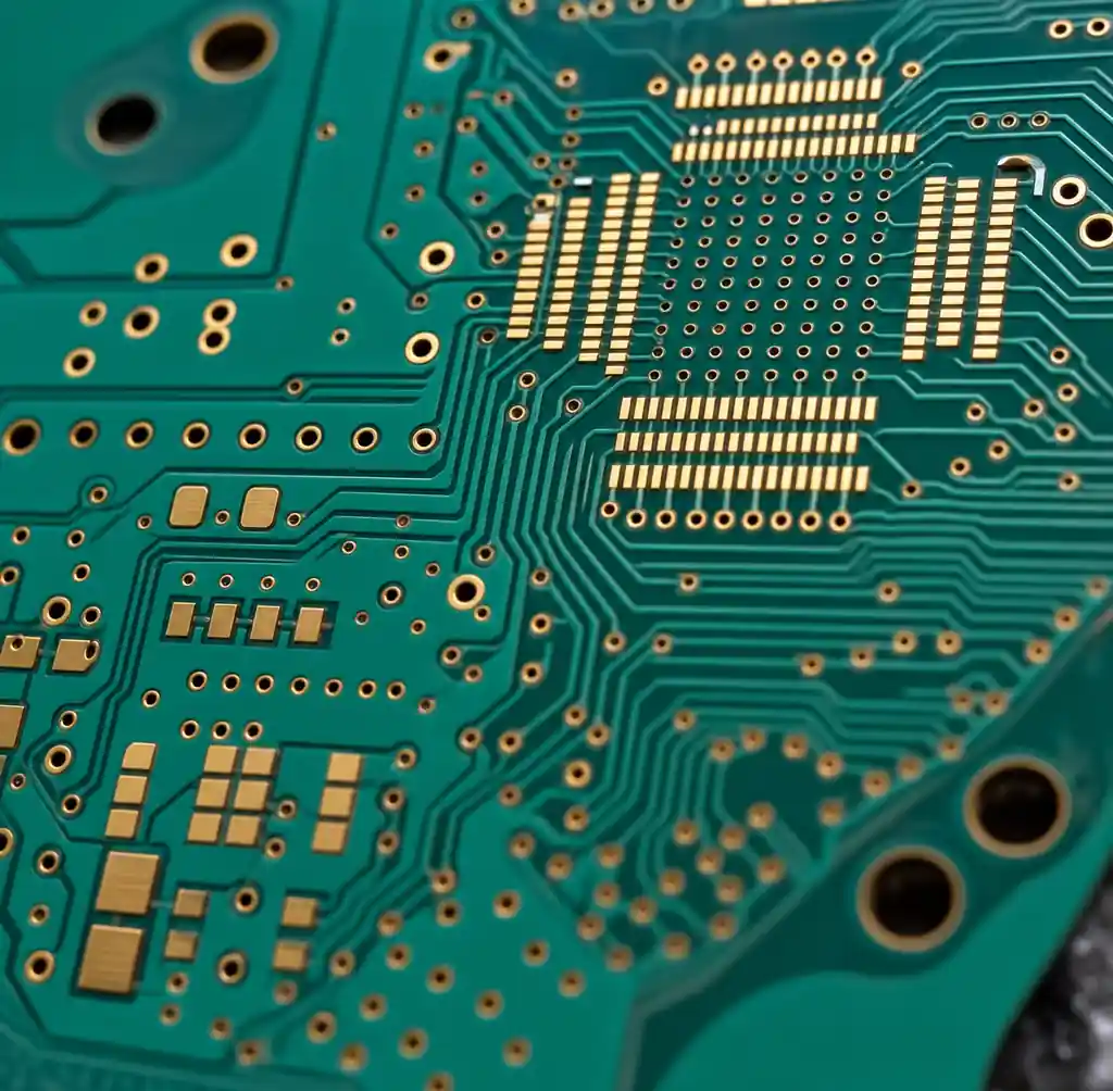 HDI PCB with laser-drilled microvias for implantable medical device miniaturization